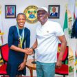 Lagos State Governor Sanwo-Olu welcomes Commonwealth gold medalist Odunayo Adekuroye