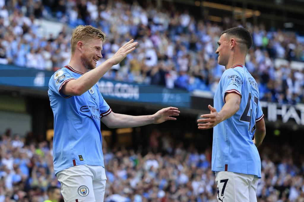 De Bruyne and Phil Foden both got on the scoresheet for City in their 4-0 win against Bournemouth