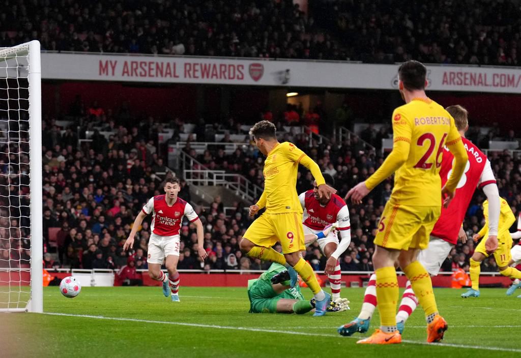 Roberto Firmino score his customary goal against Arsenal