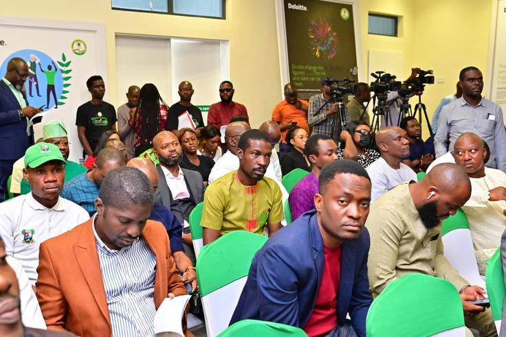 Stakeholders and pressmen at the launch of LIRS whistleblowing initiative on Friday, August 5, 2022, in Ikeja.