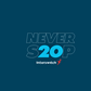 Never Stop Logo Blue