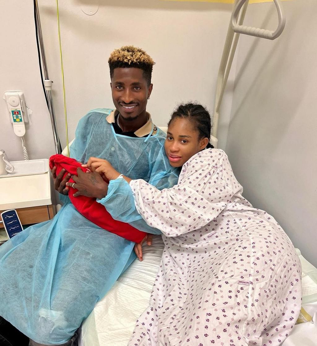 Super Eagles star Peter Olayinka and wife welcome baby [Photos]