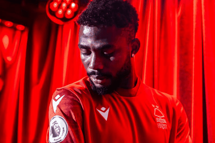 Emmanuel Dennis will wear the number 25 at Nottingham Forest