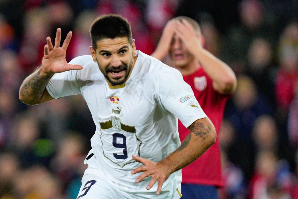Aleksandar Mitrovic has scored 50 goals for Serbia.