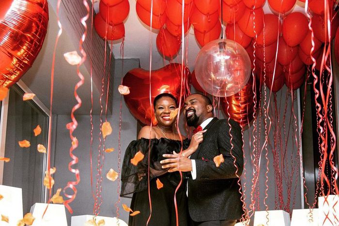 Kemi Adetiba and her partner Oscar [Instagram/KemiAdetiba]