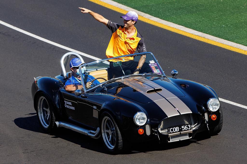 Daniel Ricciardo during a parade at the Australian Grand Prix