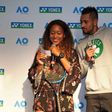 Nick Kyrgios (R) has signed with Naomi Osaka's new agency Evolve