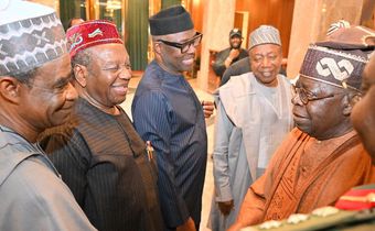 Donald Duke, Ibori present as Tinubu hosts class of 1999 governors in Aso Villa