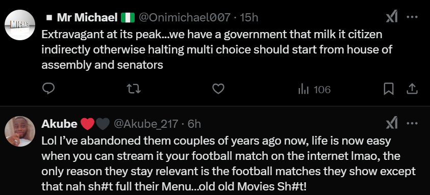 Nigerians react to MultiChoice’s subscription price hike