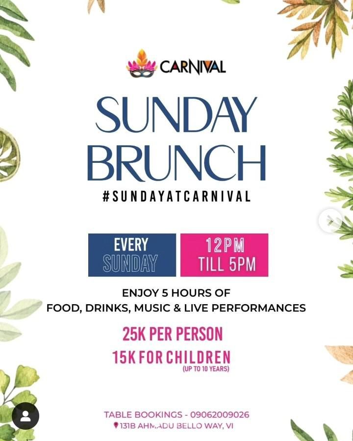 Sunday brunch at Carnival