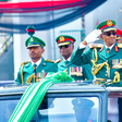 President Muhammadu Buhari arrives Nigerian Army Parade In Military Uniform in Abuja. (Daily TRUST)