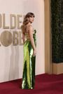 Taylor Swift attends the 81st Annual Golden Globe Awards at The Beverly Hilton on January 07, 2024 in Beverly Hills, California. (Photo by Amy Sussman/Getty Images)