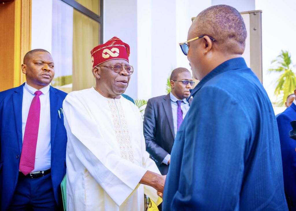 President of Guinea-Bissau, Umaro Sissoco Embalo visits Nigerian President, Bola Ahmed Tinubu. [Twitter:kc_journalist]