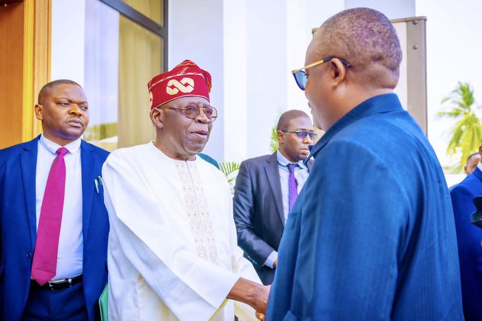 President of Guinea-Bissau, Umaro Sissoco Embalo visits Nigerian President, Bola Ahmed Tinubu. [Twitter:kc_journalist]