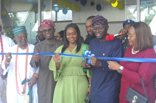 L-R - The Ayangburen of Ikorodu, Oba Kabir Adewale Shotobi; Senator representing Lagos-West Senatorial District, Senator Adetokunbo Mukhail Abiru, FCA; Trustee, SAIL Innovation Lab, Fadekemi Abiru; Co-Founder, SAIL Innovation Lab, Mrs. Surat Feyisola A...