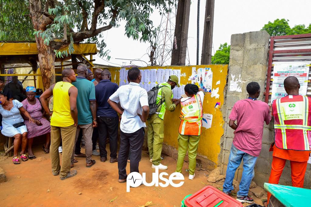 A polling unit in Lagos State on February 25, 2023