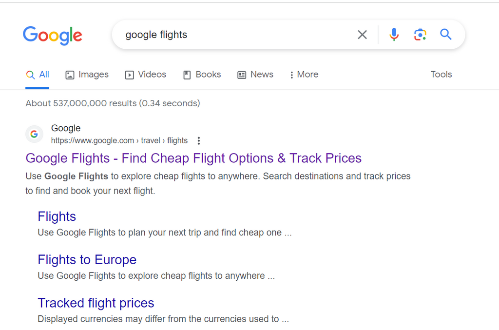Google Flights has a hidden trick to make travel planning easier/Courtesy