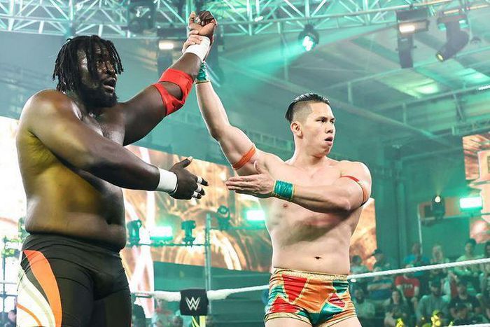 Oba Femi in his debut match against Dante Chen