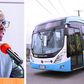 A photo combination of Lagos State Governor Babajide Sanwo-Olu and a BRT bus..