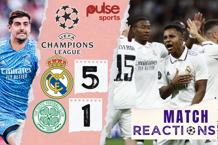 Reactions as Real Madrid demolish Celtic in the Champions League
