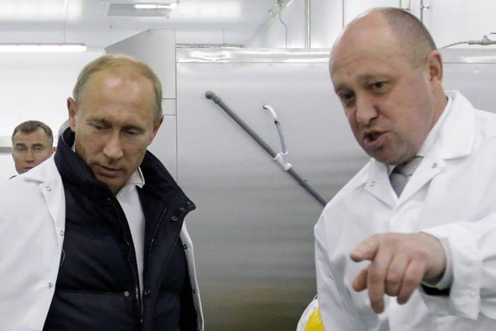 Russian President Vladimir Putin and Yevgeny Prigozhin in 2010.Alexey Druzhinin/AFP/Getty Images