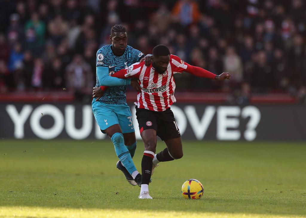 Yves Bissouma had a great game for Tottenham against Brentford