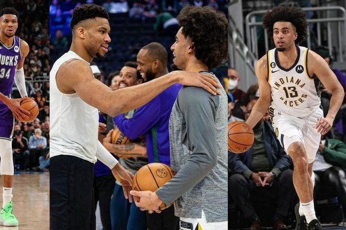 Jordan Nwora battles Giannis Antetokounmpo on return as Pacers shock Bucks