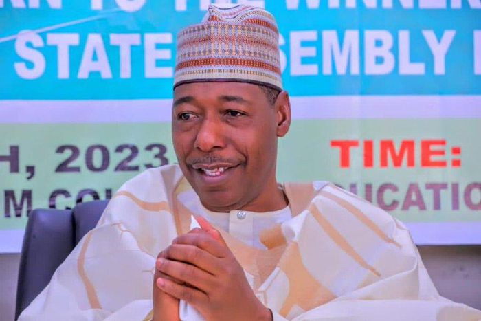 Borno State Governor, Babagana Zulum. [Twitter:@BMB1_Official]