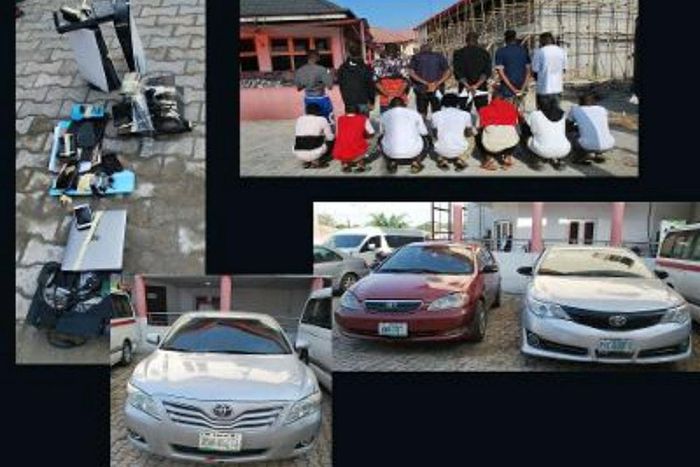 EFCC arrests 14 internet fraud suspects in Port Harcourt. [Facebook:EFCC]