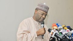 INEC Chairman, Prof. Mahmood Yakubu. [Twitter:INEC]