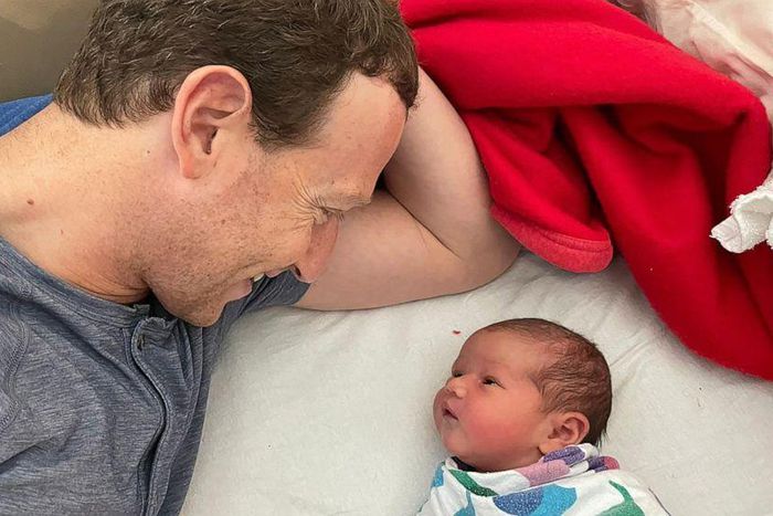 Mark Zuckerberg and baby