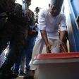 APC governorship candidate in Kogi State, Usman Ododo, casting his vote. [The Cable]