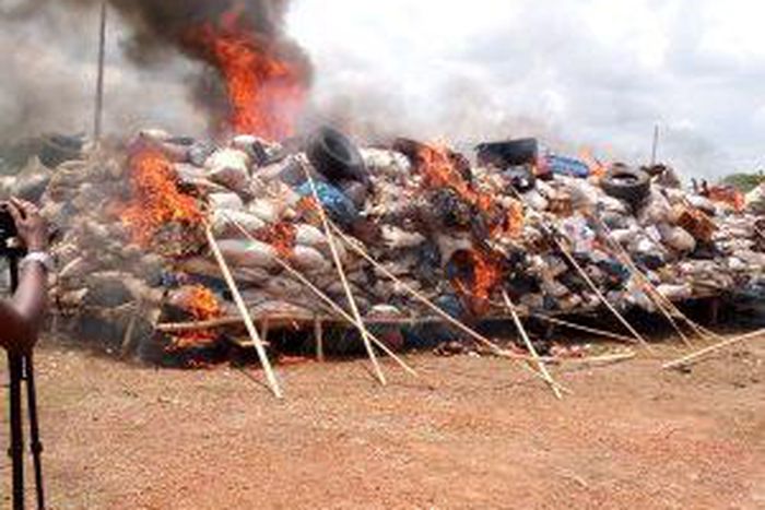 NDLEA destroys 23,721.7948kg of illicit drugs in Enugu. [NAN]