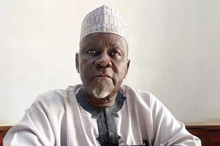 Hudu Yunusa-Ari in police custody on Tuesday, May 2, 2023. [Facebook/Nigeria Police Force]