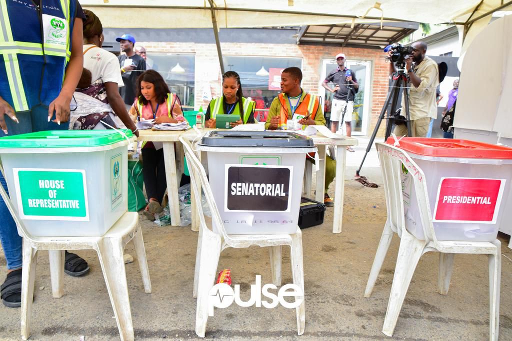 A polling unit where Nigerians voted in Lagos State on February 25, 2023