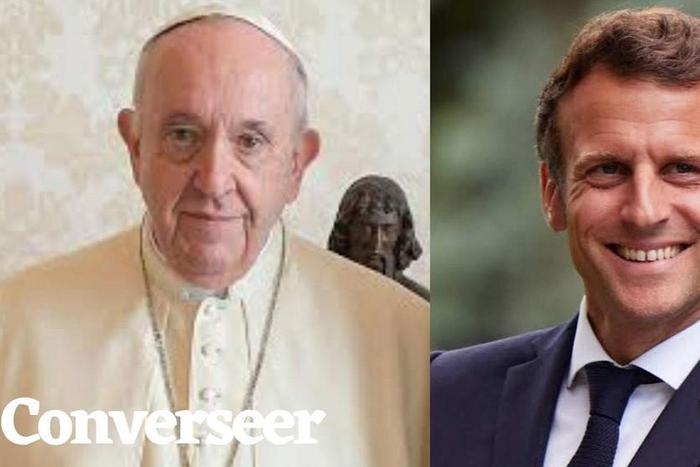 Pope-Francis-and-Emmanuel-Macron (Converseer)