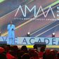 The CEO-designate, Raymond Anyiam-Osigwe, delivers the welcome speech at the 2023 AMAAs [Twitter/AMAAWARDS]