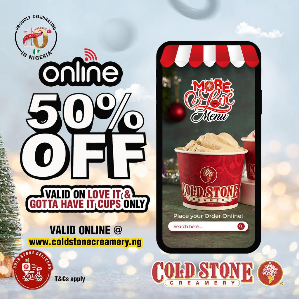 Enjoy 12 days if creamy Christmas offers with Cold Stone this December!