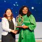 Global Director, Trade and Supply Chain Finance, International Finance Corporation, Nathalie Louat and Chief Executive Officer, UBA Africa, Abiola Bawuah during the presentation of Award of African Champion of the Year 2023 Award to United Bank for Afr...