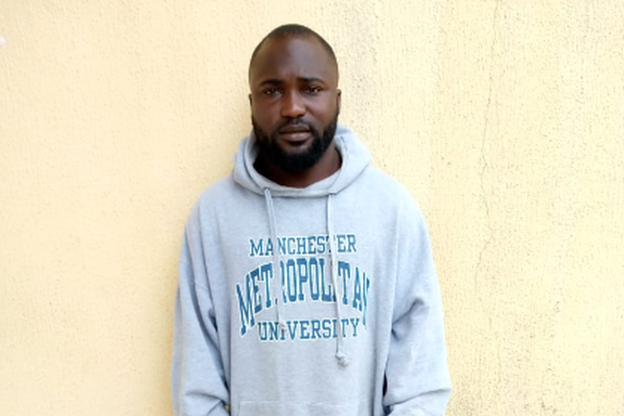 Kehinde Adekusibe was arrested following his hateful tweet about the Igbo ethnic group. [Police]