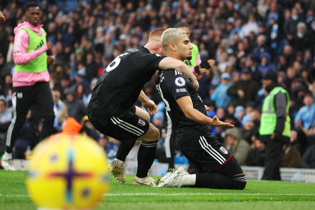 Andreas Perreira equalized from the spot for Fulham against Man City