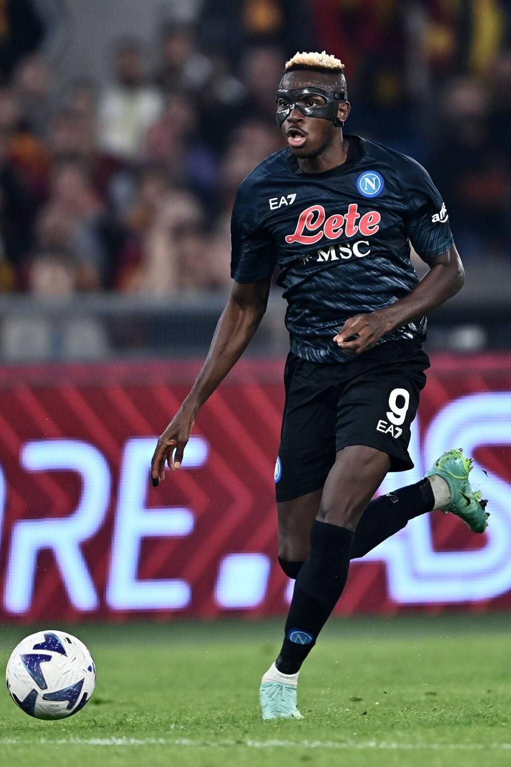 Victor Osimhen of Napoli in action.