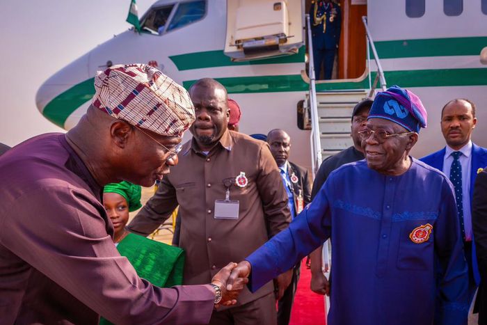Tinubu arrives Lagos for Christmas break [Presidency]