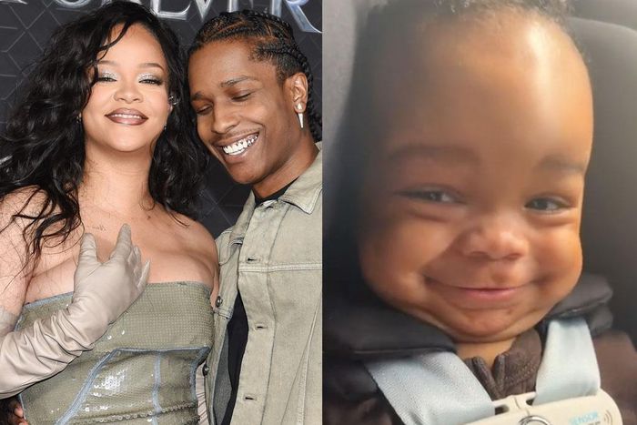 Rihanna's cute baby (TikTok/Rihanna,Getty Images)