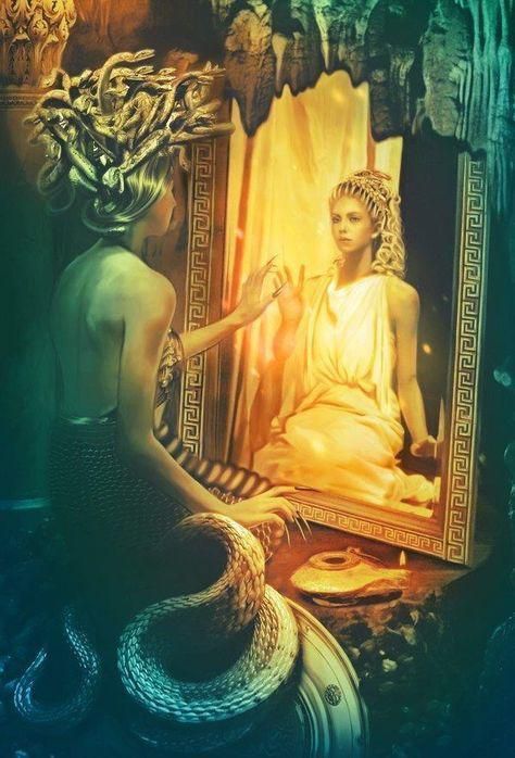 Medusa was cursed by Athena forever [Pinterest]