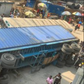 Again, container crushes commercial bus in Lagos.