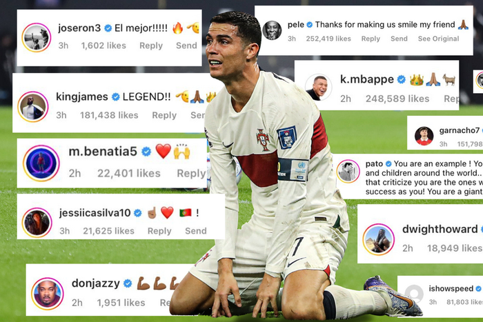 Social media reactions to Cristiano Ronaldo's post World Cup message