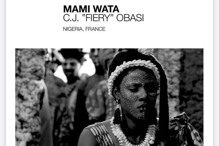 C.J. Obasi's Mami Water produced by Oge Obasi [Instagram/fierycj]