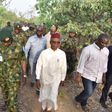 Governor Nasir el Rufai on inspection tour of the grave of the 66 people killed in Kaduna