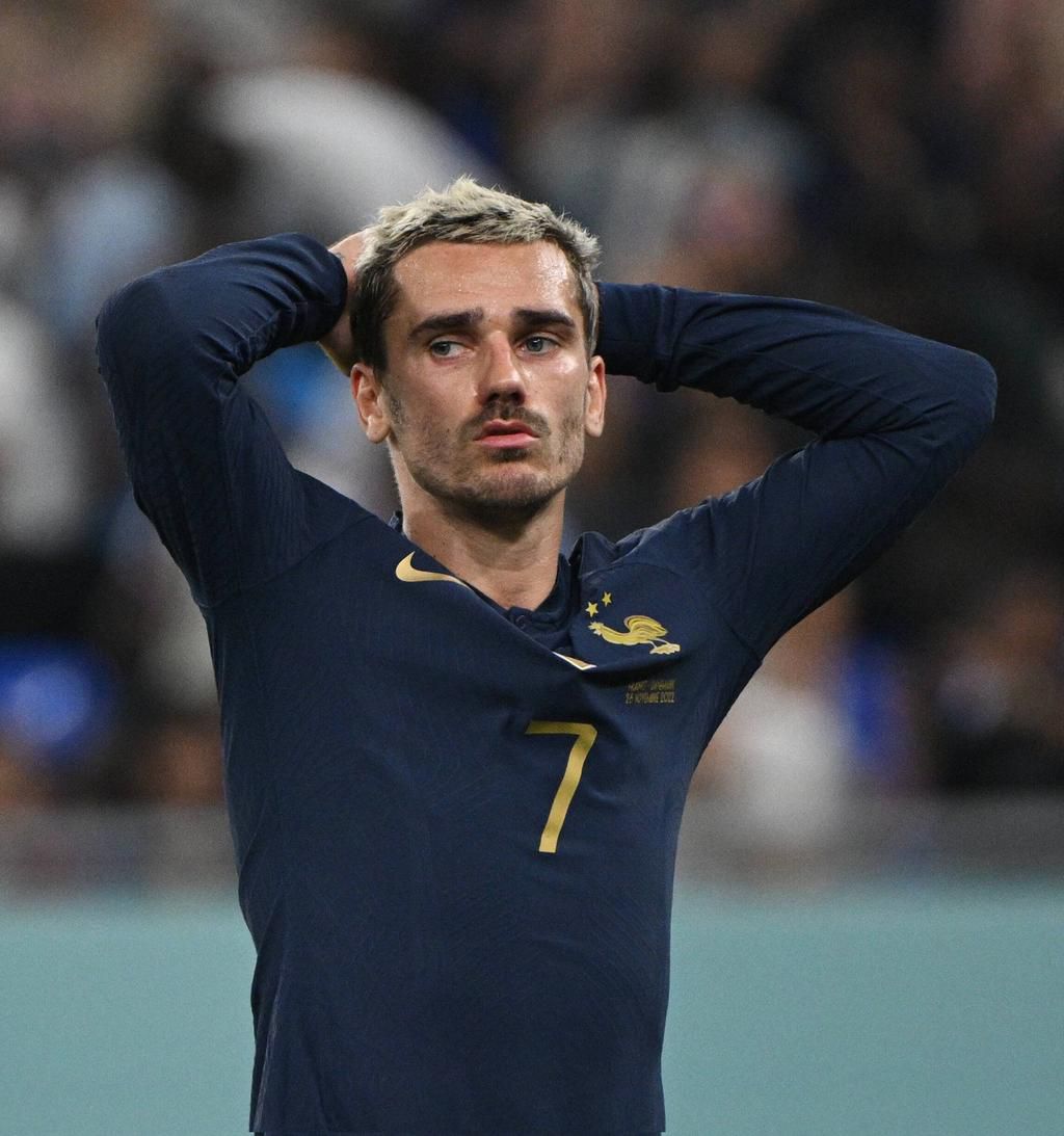 Griezmann after his late equaliser was ruled out by the VAR.